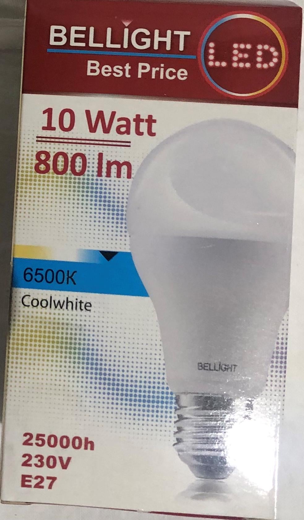 Лампа светодиодная Bellight LED A60 230V 10W E27 6500K