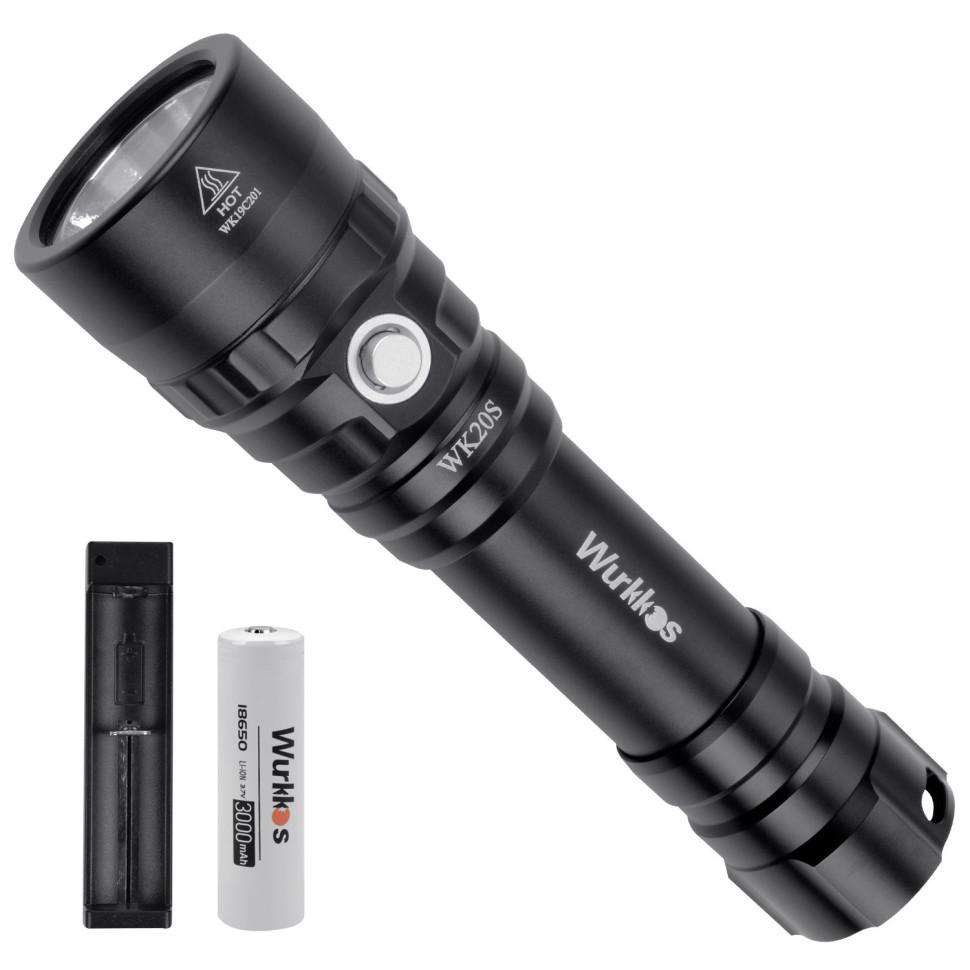 Фонарь для дайвинга Wurkkos WK20 1000lm Warm XPL 3000K, черный - фото 5 Фонарь для дайвинга Wurkkos WK20 1000lm Warm XPL 3000K, черный - фото 5
