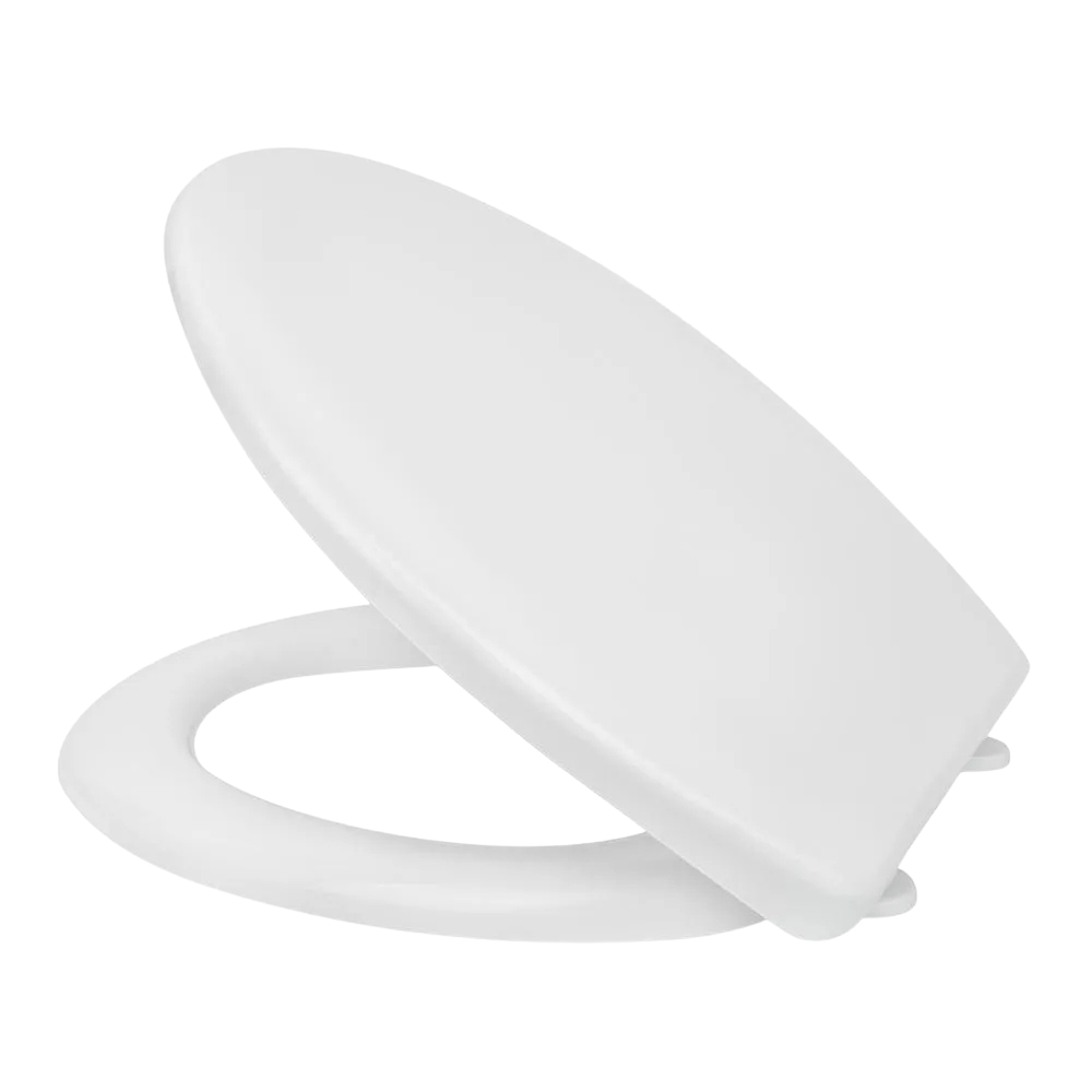 Сидение для унитаза SoloPlast СП1 с пластиковым креплением 372x425 мм Белый (27435637)