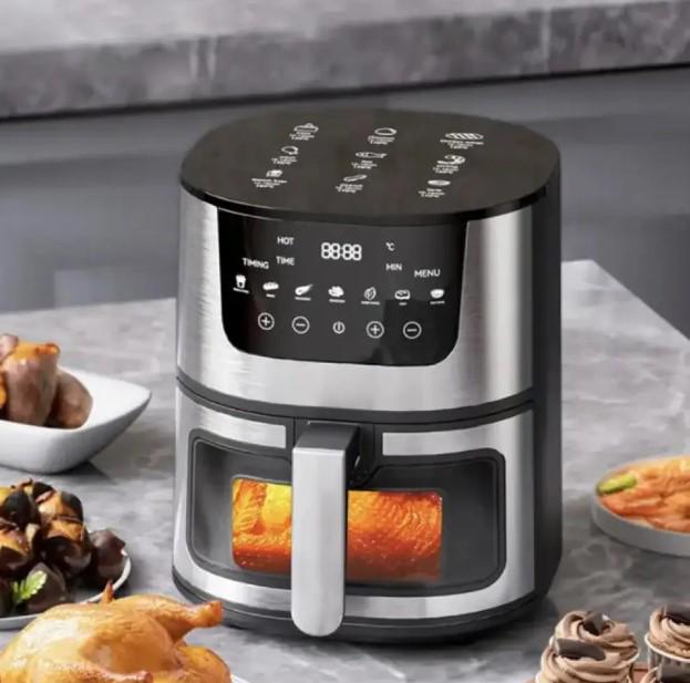 Аерофритниця Rainberg RB-2268 4200 Вт сенсорна з регулюванням температури 8 л Чорний (2104618535) - фото 5 Аерофритниця Rainberg RB-2268 4200 Вт сенсорна з регулюванням температури 8 л Чорний (2104618535) - фото 5