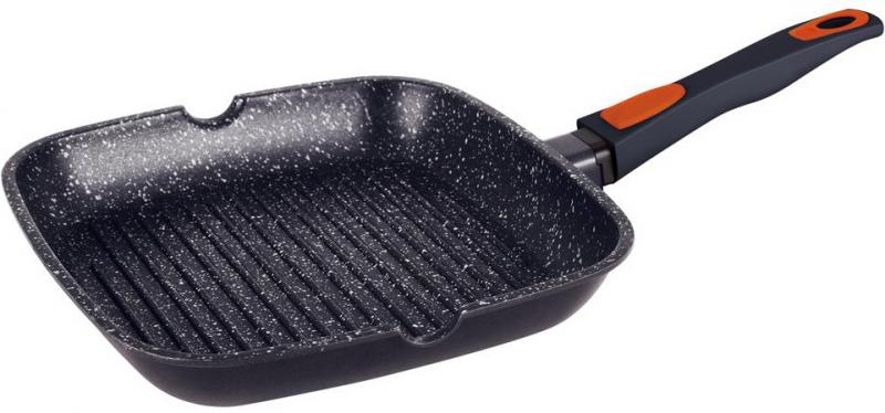 Сковорода-гриль Berlinger Haus Granit Diamond 28х28 см мармурове антипригарне покриття (BH-1105N)