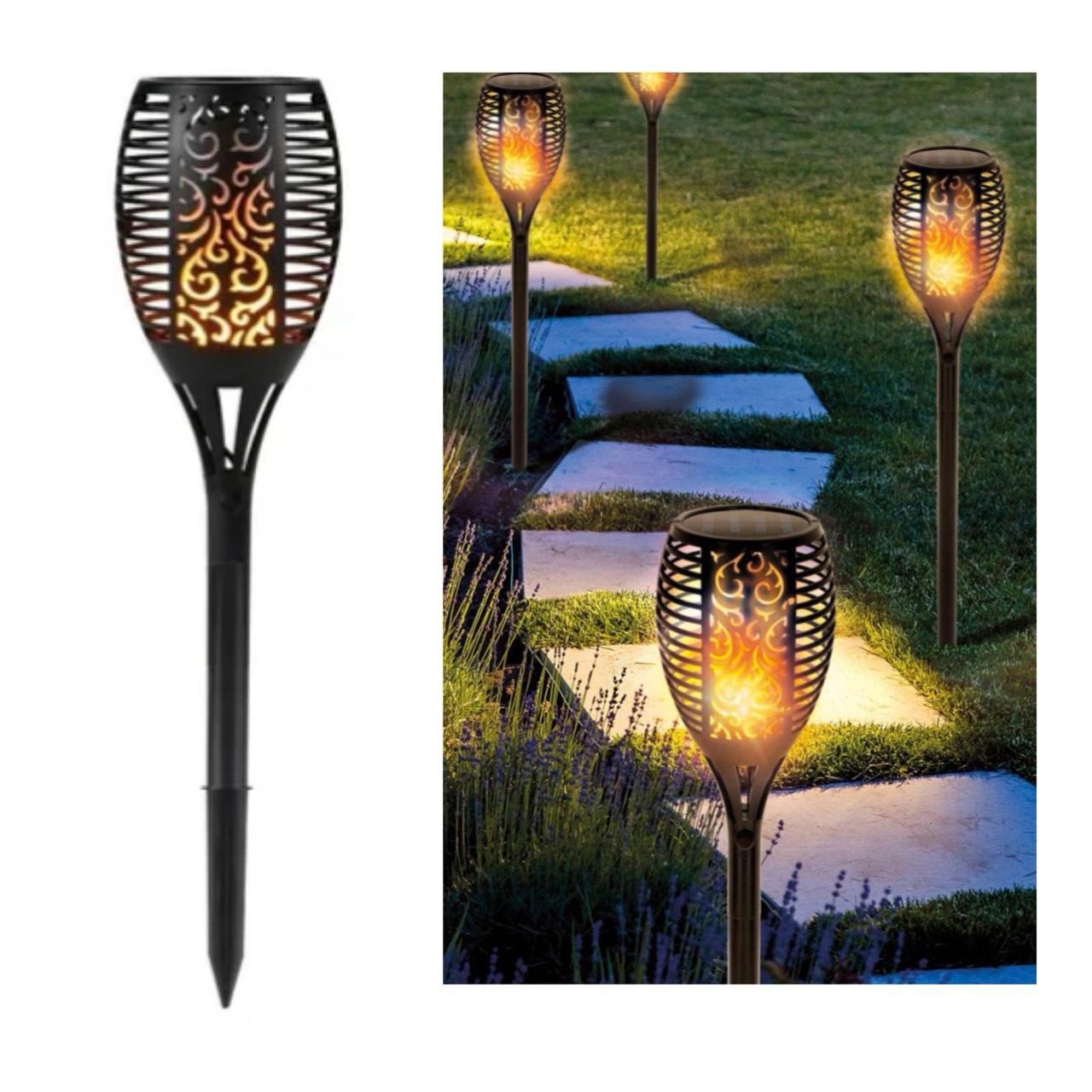 Вуличний світильник «Факел» на сонячній батареї з імітацією вогню 51 Led - фото 11