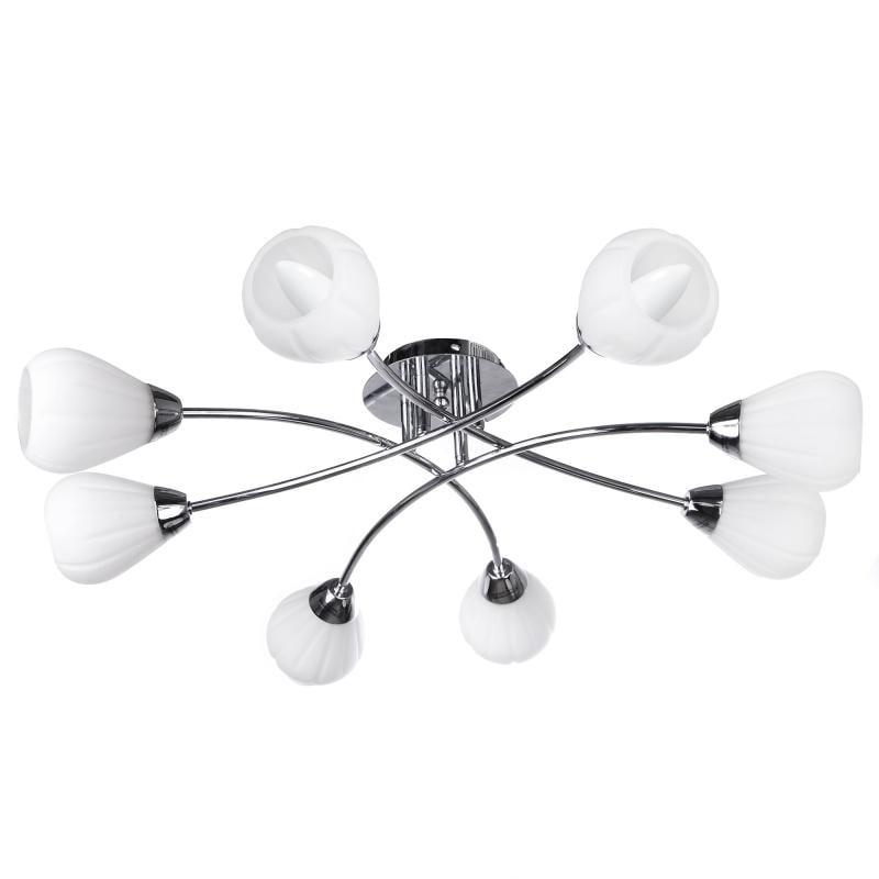 Люстра потолочная для подвесного потолка Brille BR-378S/8 CHR на 8 плафонов