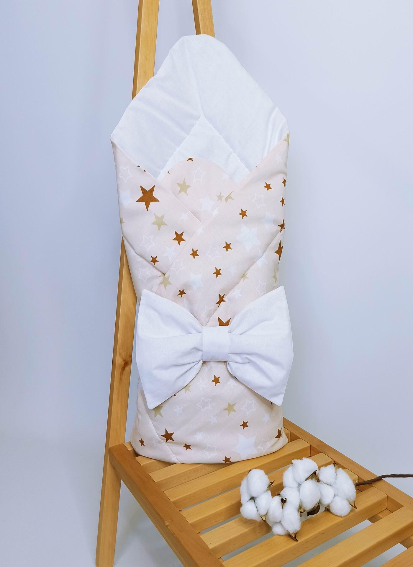 Конверт на виписку Penetka Зірочки зимова бязь 90x90 см Темно бежевий (6505.90.90.114)