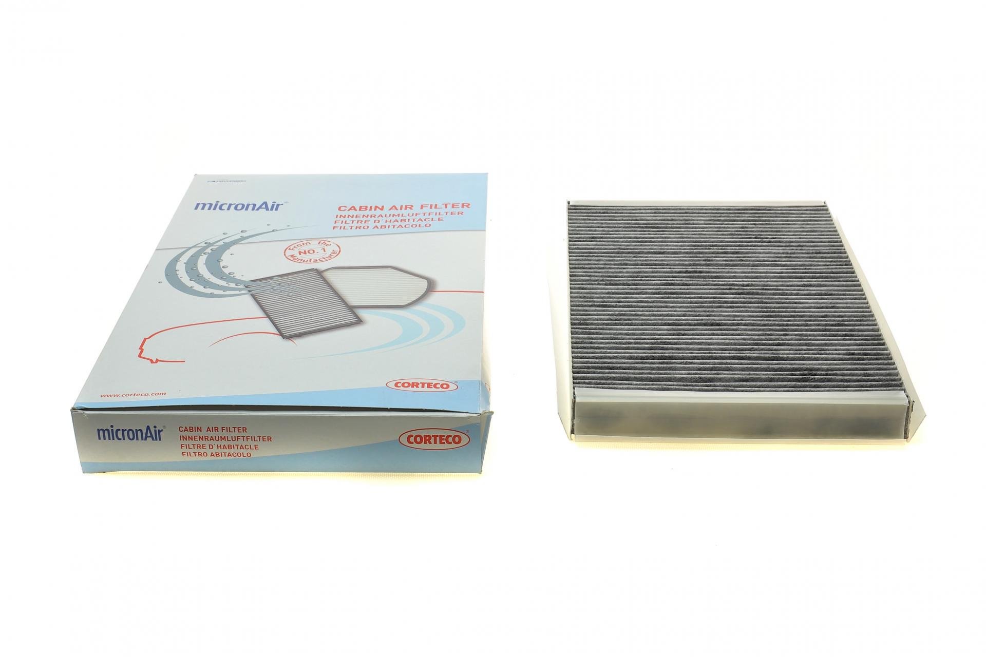Фильтр салона CORTECO для MB Sprinter/VW Crafter 06- угольный (80000616)