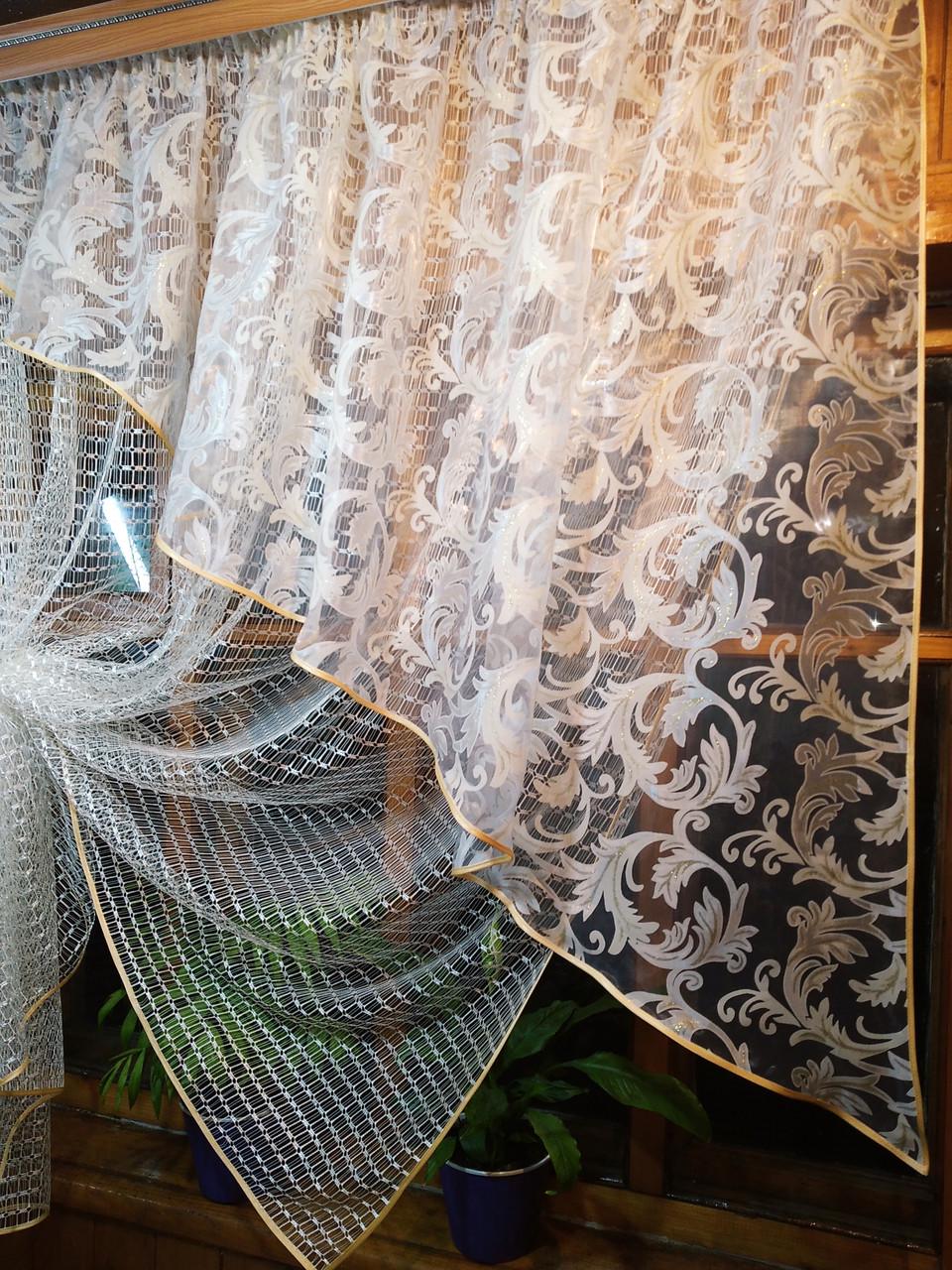 Штори Фаїна вензель права Молочний/Кремовий (917687770) - фото 4 Штори Фаїна вензель права Молочний/Кремовий (917687770) - фото 4