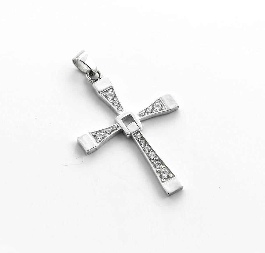 Кулон хрест Maxi Silver 5042 з фільму Форсаж (85042)