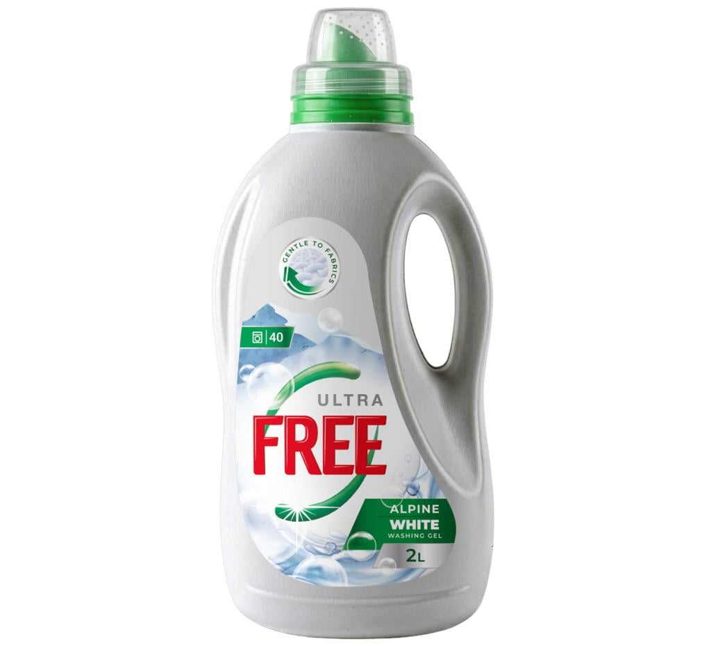 Гель для прання Free Alpine White 2 л (hx-47398)