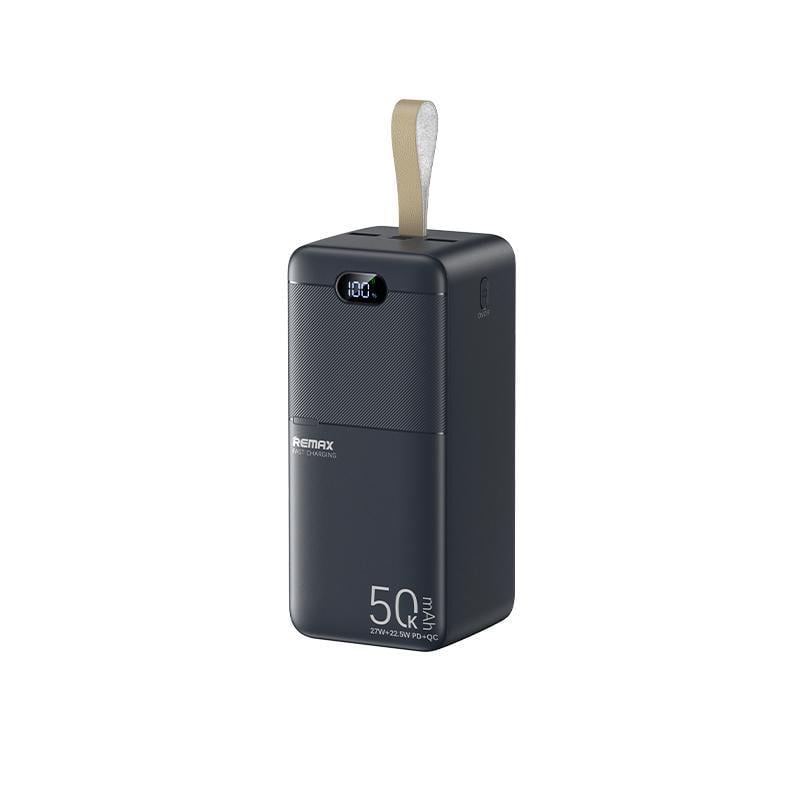 Повербанк Remax RPP-117 50000 мАч до 27 Вт USB-C/USB-A/Micro-USB PD+QC Черный (epic2283)