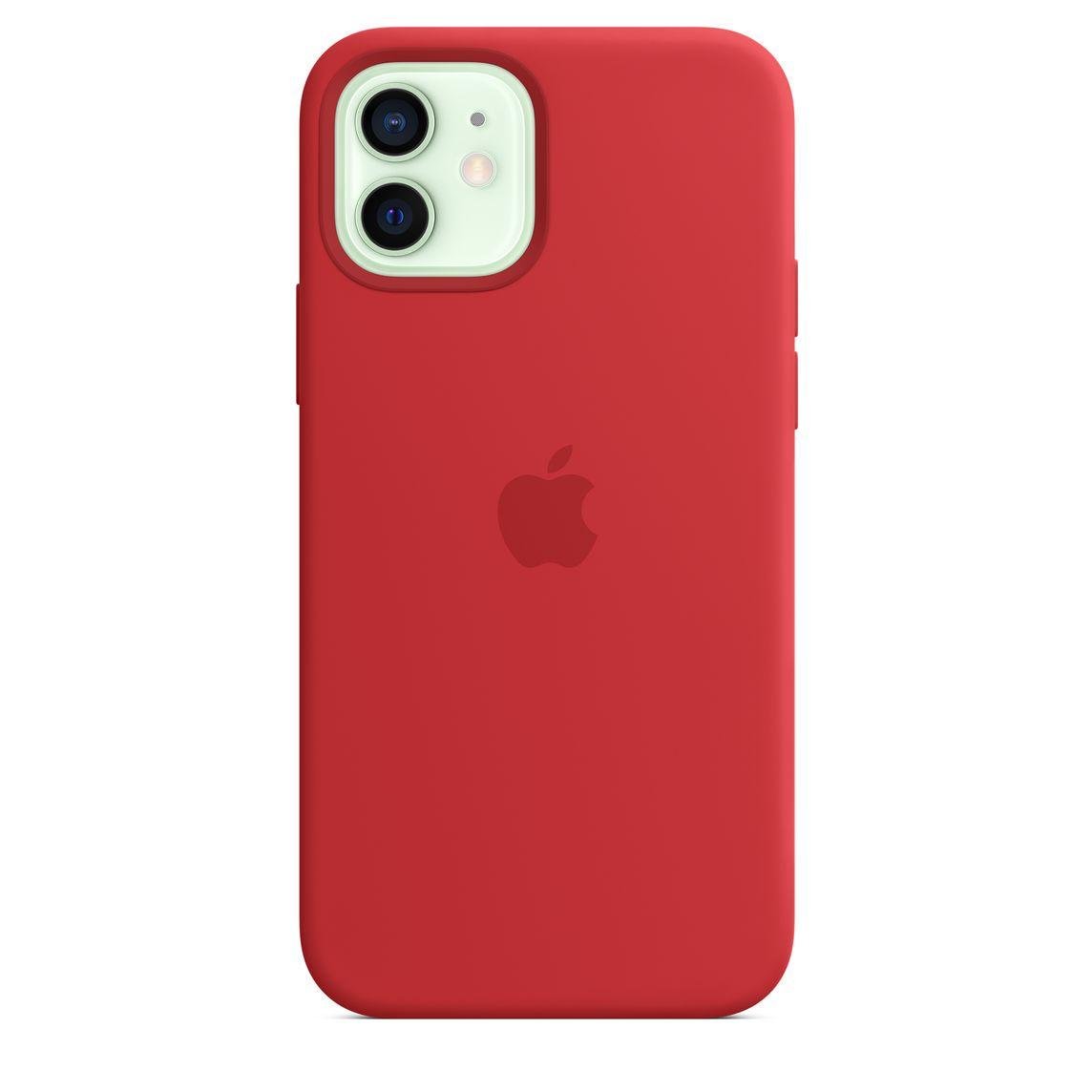 Силіконовий чохол-накладка Apple Silicone Case with MagSafe for iPhone 12/12 Pro, Product Red (HC) - фото 6