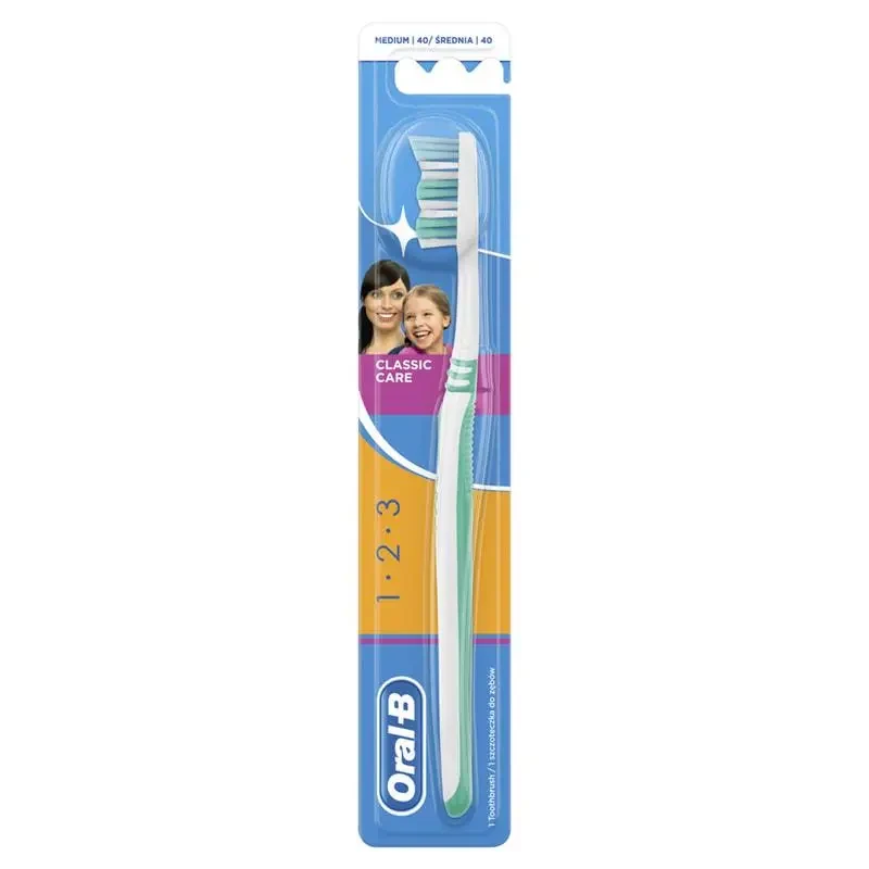 Зубная щетка Oral-B 123 Классик 40 Средняя (8001090708885)