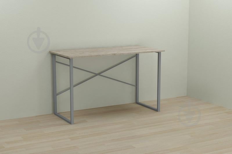 Компьютерный стол Ferrum-decor Дейв 75x100x70 серый ДСП Дуб Шервуд 16мм