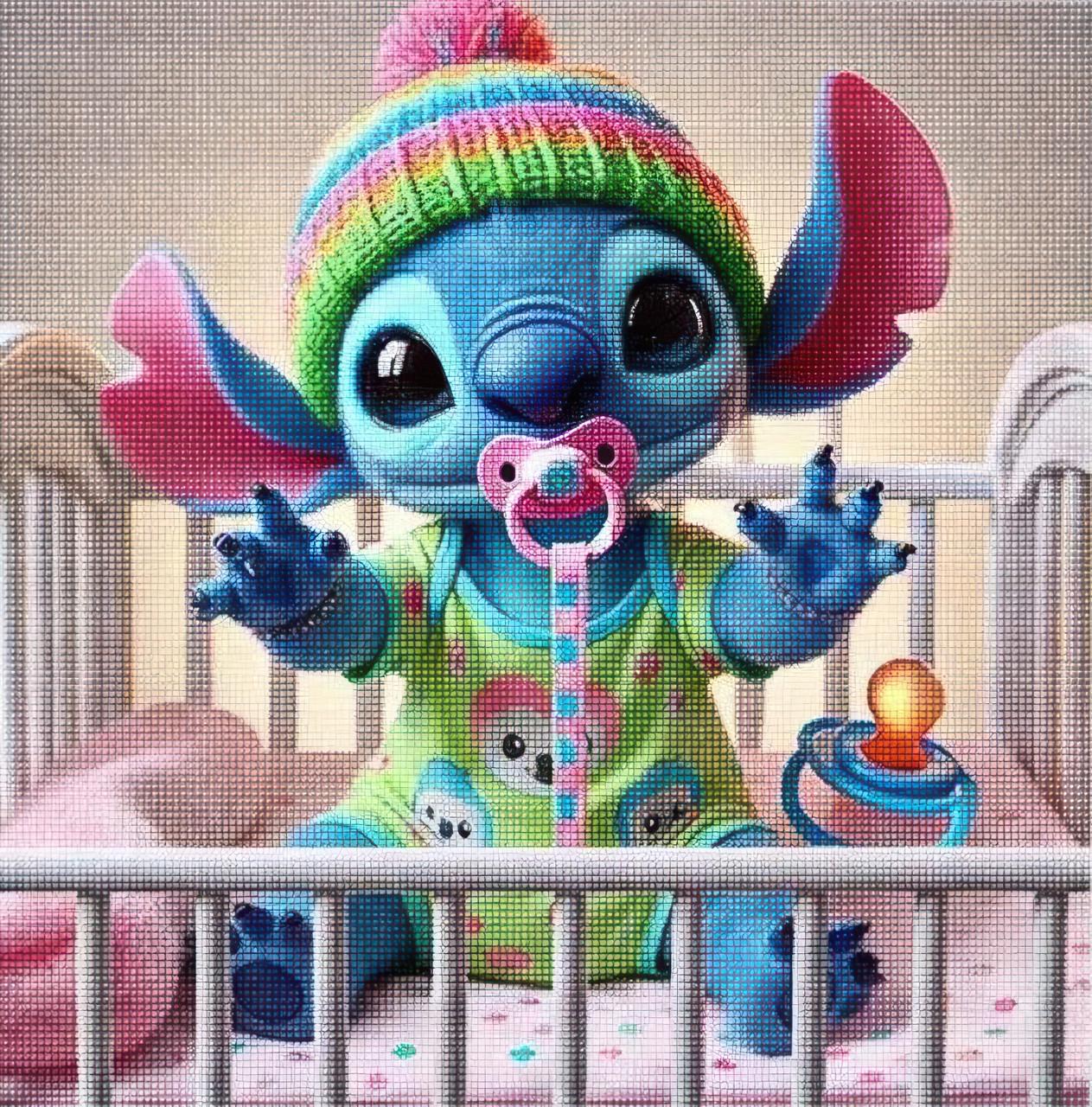 Алмазная мозаика Dream toys Малыш Стич 20х20 см (S10346)