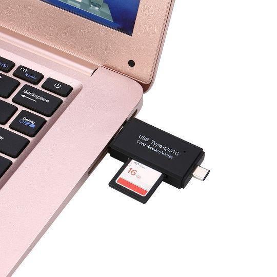 Картридер USB 2,0 OTG/Type-C/MicroSD/MicroUSB/SD 5в1 для телефону та ноутбука - фото 6