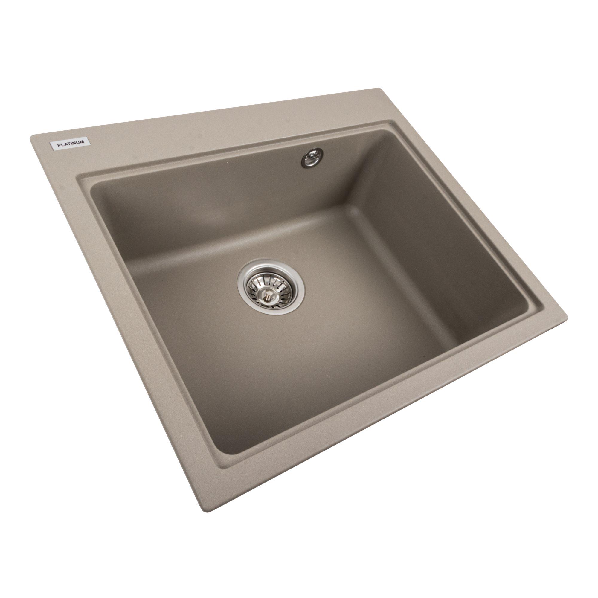 Мийка гранітна для кухні Platinum 5852 VESTA матовий Титан - фото 2
