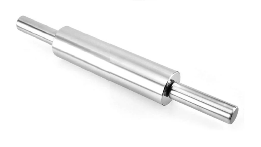 Скалка R97330-27 SS с вращающимся валиком 27х5 см - фото 1