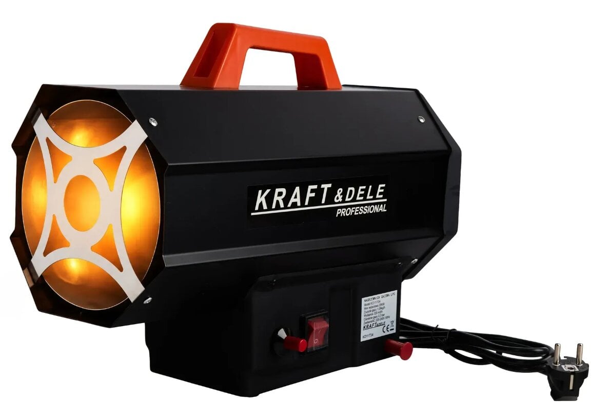 Тепловая пушка газовая Kraft&Dele KD11734 25 кВт 320 м³/ч пропан-бутан LPG с редуктором (KD11734)