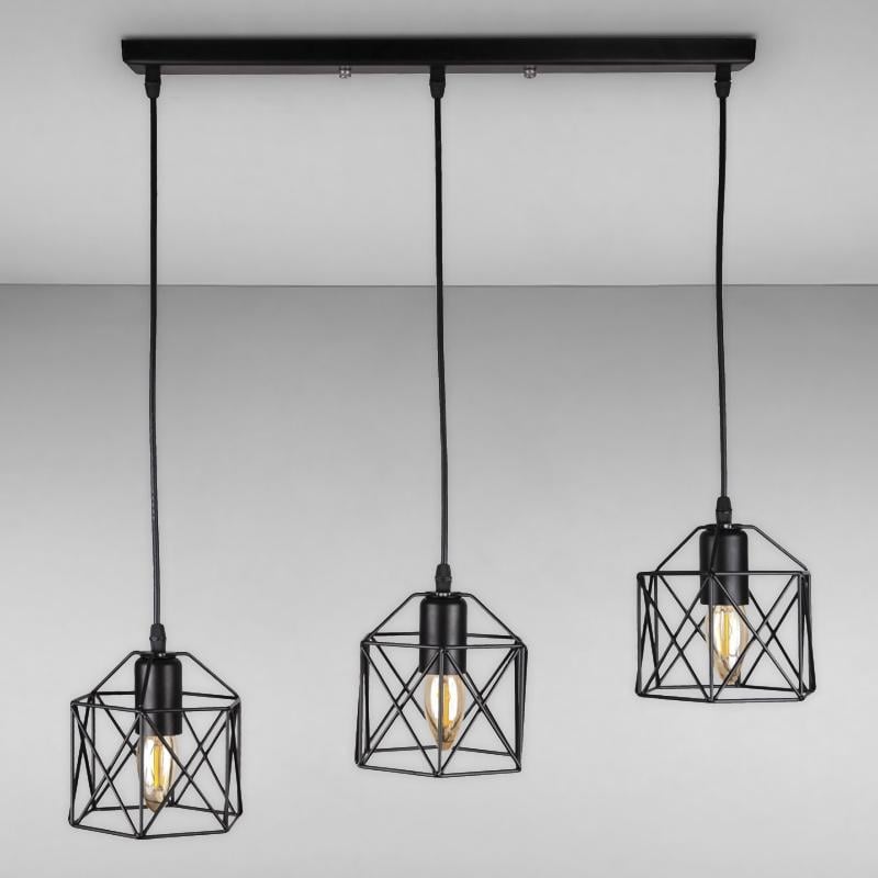 Світильник підвісний Light House LS-17162F-3 500 Чорний