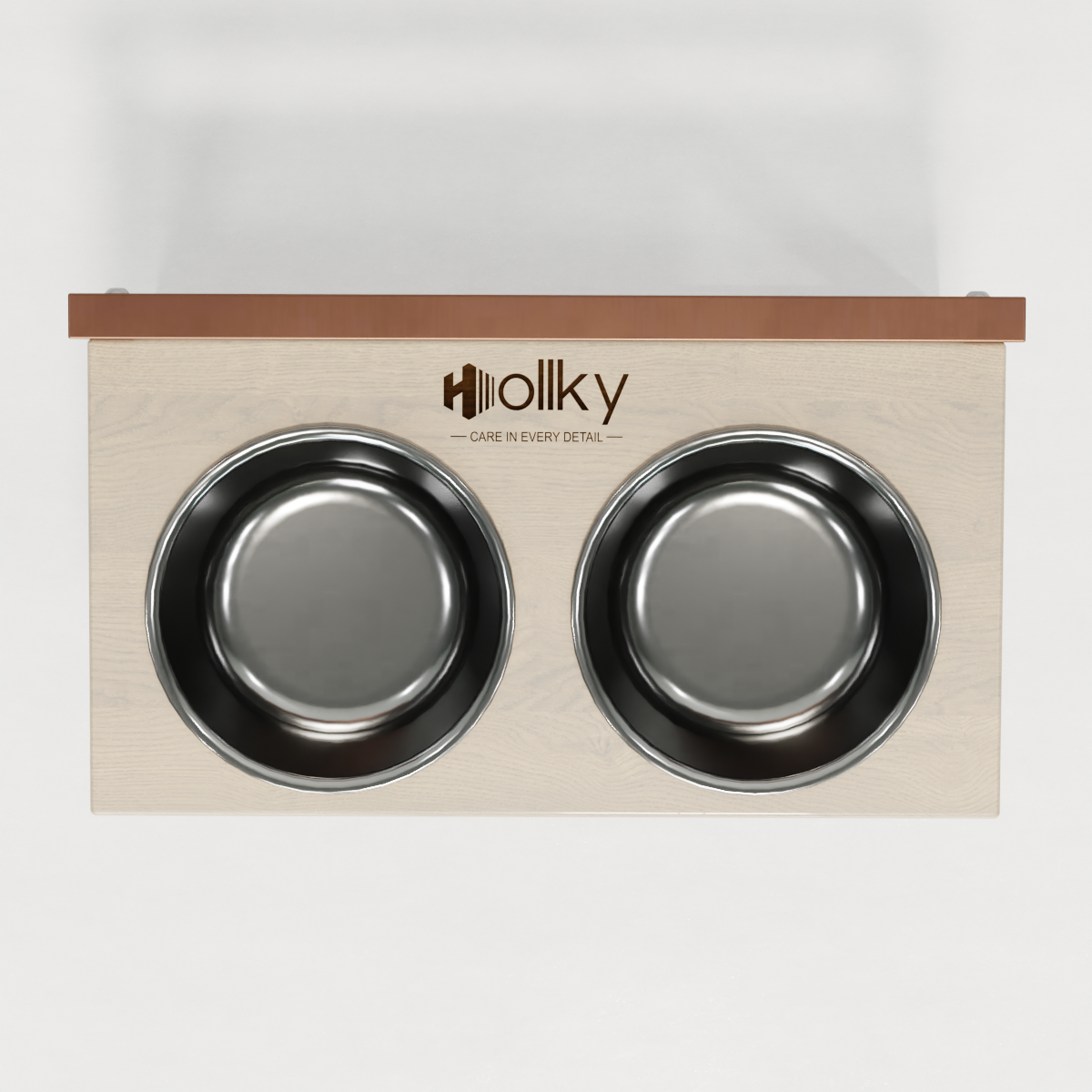 Миски на регулируемой подставке для средних собак Hollky Flex M 2х0,85 л (FM-422530-GLWH) - фото 10