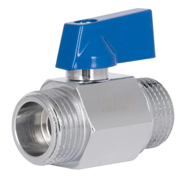 Кран шаровой мини Thermo Alliance Standart 1/2" НН прямой хром полубабочка (SD189W15) Кран шаровой мини Thermo Alliance Standart 1/2" НН прямой хром полубабочка (SD189W15)