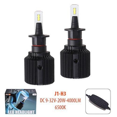 Лампы Pulso J1 H3 Led-chips CSP 9-32 V 2x20 W 4000 Lm 6500 K