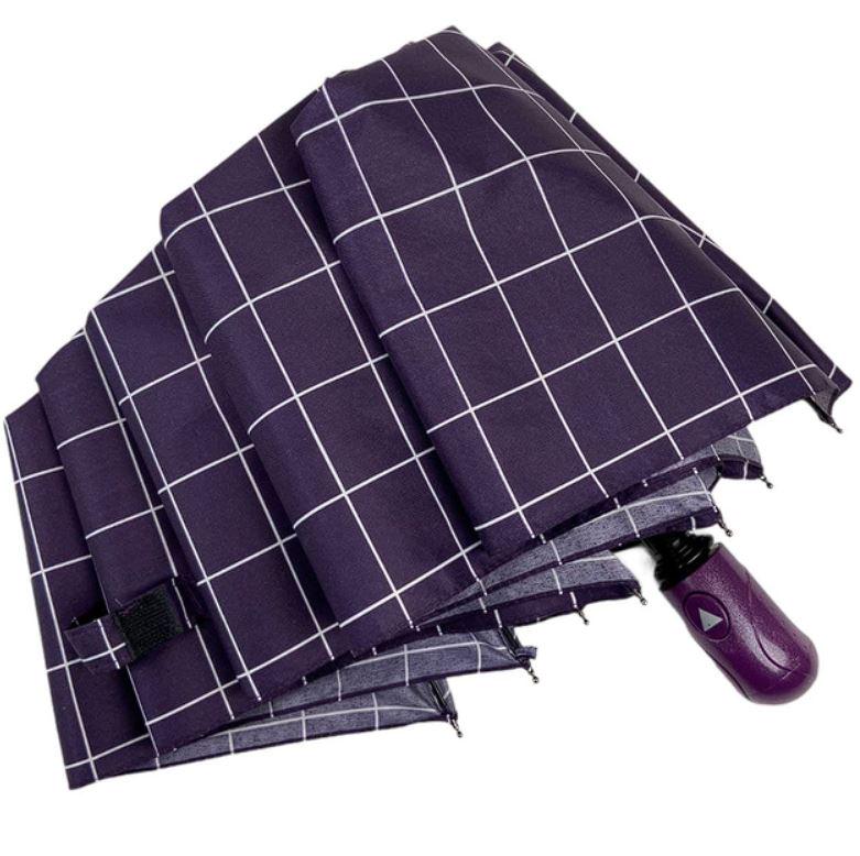 Зонт складной Checkers полуавтомат 8 спиц d 98 см Violet (30281) - фото 3 Зонт складной Checkers полуавтомат 8 спиц d 98 см Violet (30281) - фото 3