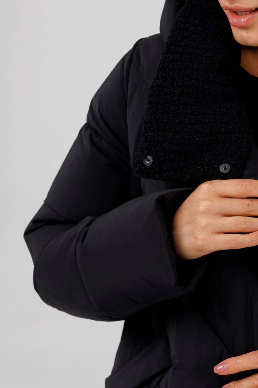 Пуховик женский TOWMY р. 46 Черный (2802\46) - фото 5 Пуховик женский TOWMY р. 46 Черный (2802\46) - фото 5