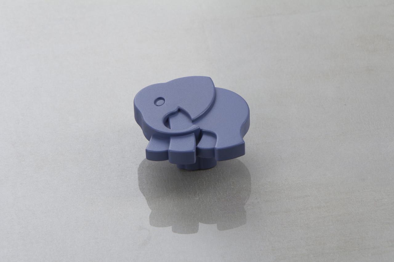 Мебельная ручка Poliplast Слоник РП-17 KS0427EQ1 VG2011 Синий матовый (16201)