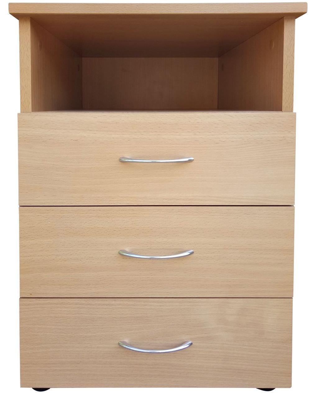 Тумба офисная МАКСИ-Мебель №3 плюс Бук натуральный (9550)