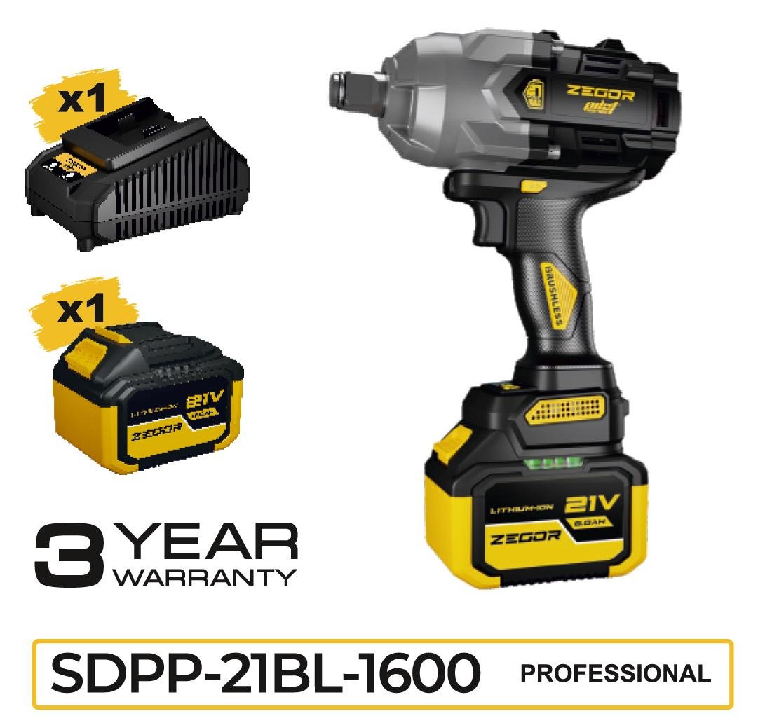 Гайковерт ударный аккумуляторный Zegor SDPP-21BL-1600 21V Profesional/бесщеточный двигатель/реверс/с подсветкой - фото 10 Гайковерт ударный аккумуляторный Zegor SDPP-21BL-1600 21V Profesional/бесщеточный двигатель/реверс/с подсветкой - фото 10