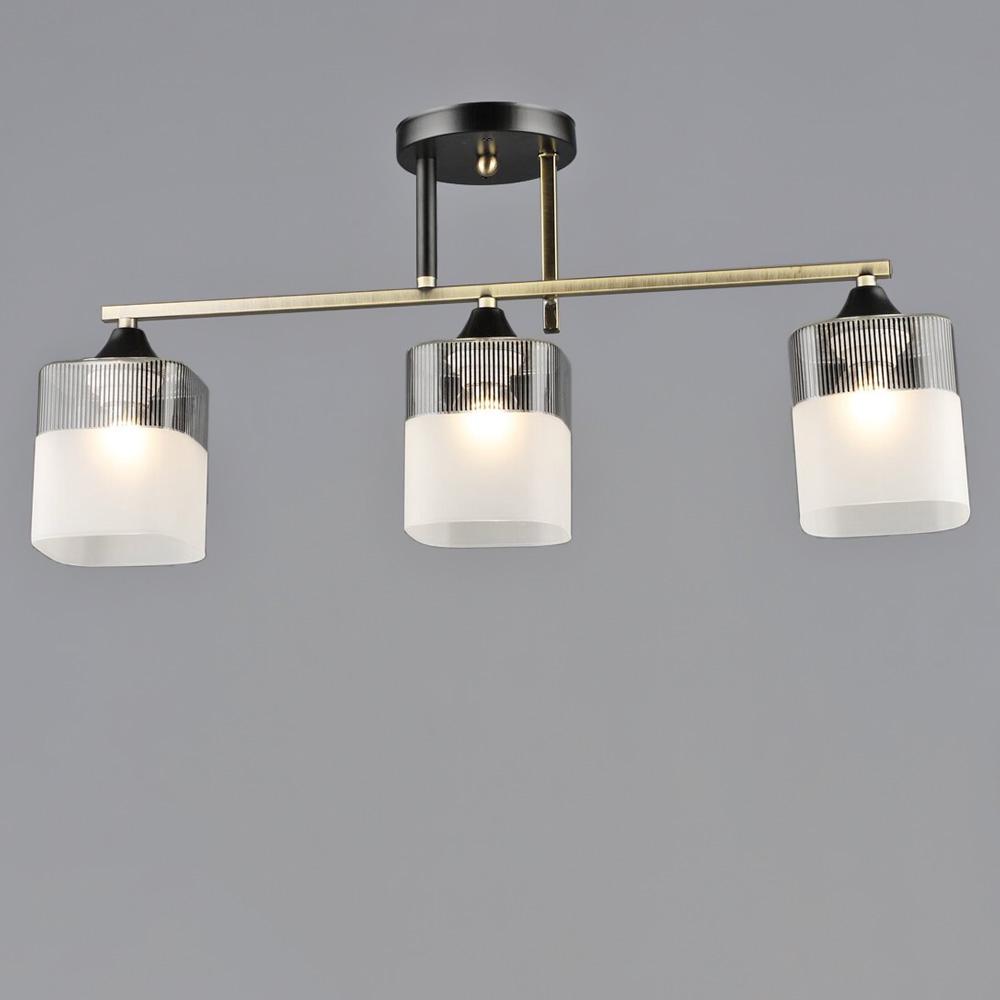 Люстра потолочная Light House SRS-20396/3 AB+BK Черный/Бронзовый