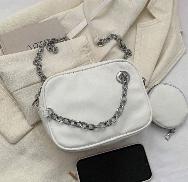 Женская сумка 6550 кросс-боди Белый