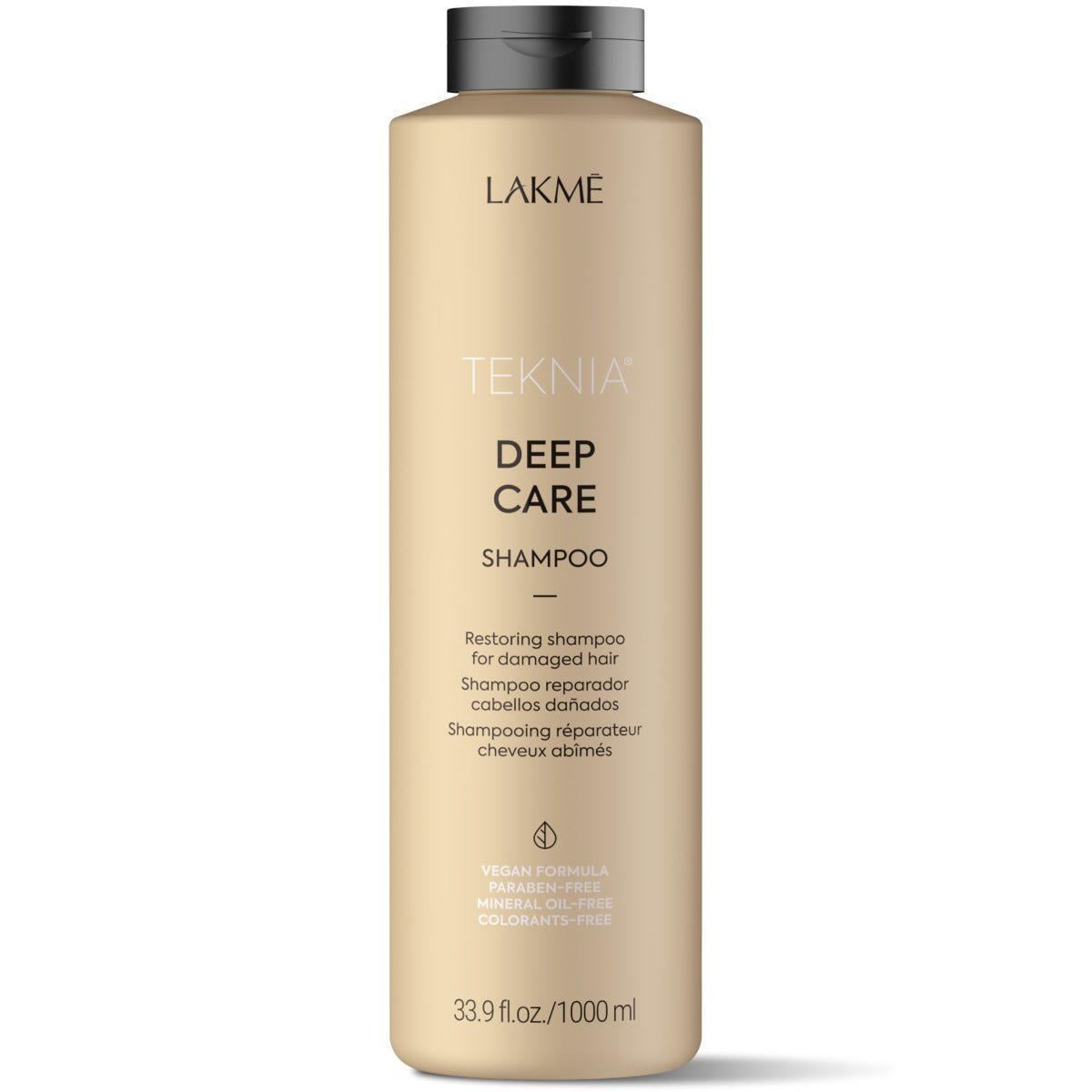 Шампунь восстановительный Lakme Teknia Deep Care Shampoo для поврежденных волос 1000 мл