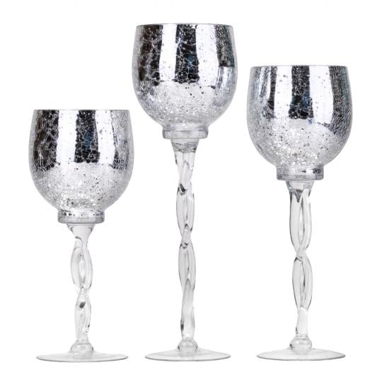 Набор подсвечников Elisey Серебряная изморозь 3 шт. (9103-006)