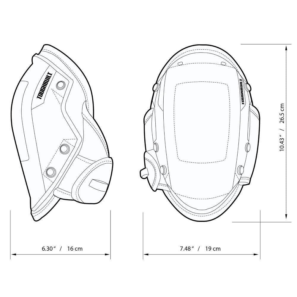 Наколенники ToughBuilt FoamFit на пене EVA (TB-KP-203R-BEA) - фото 8