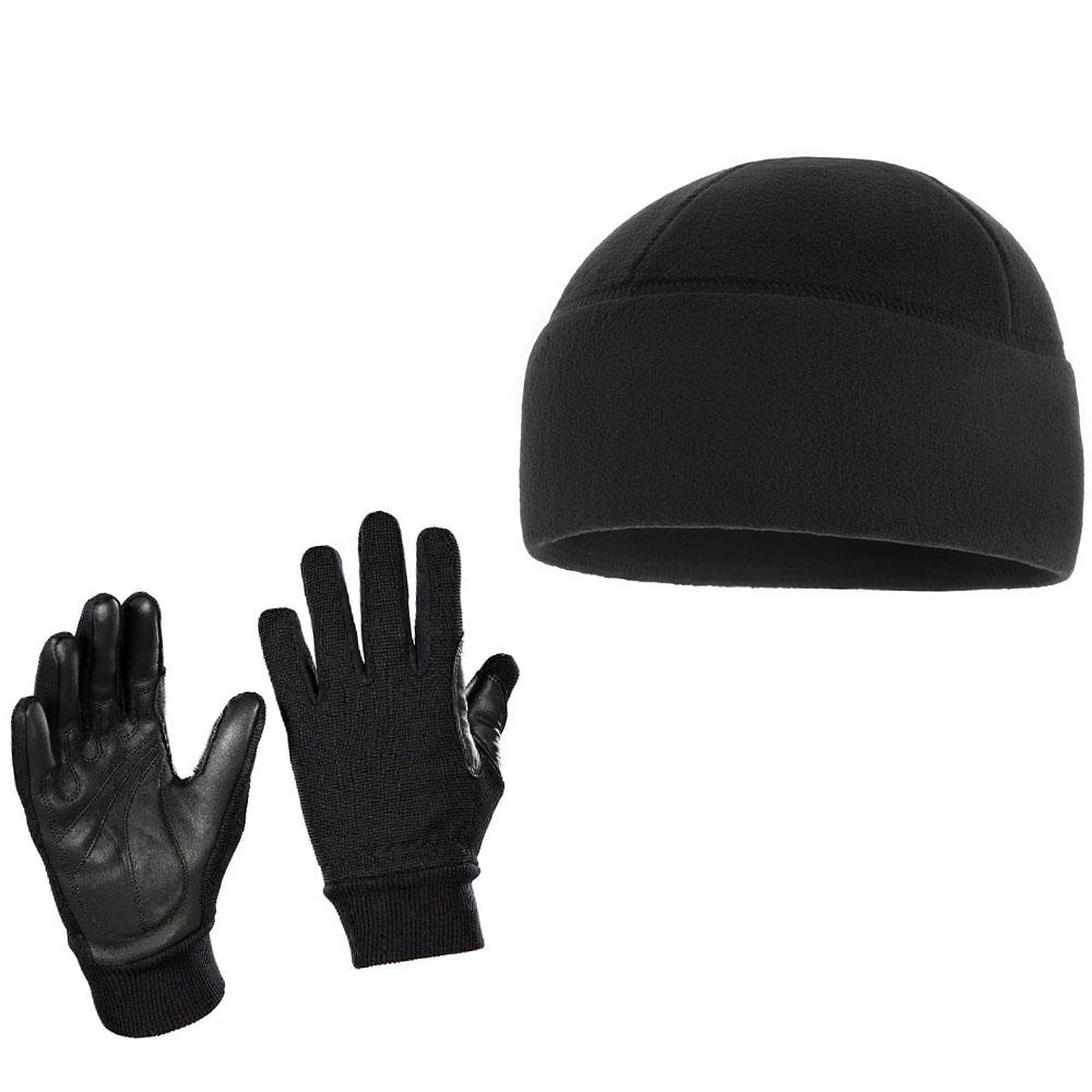 Набір рукавички M-Tac Assault Mk.8 та шапка Watch cap фліс 260 г/м2 Black