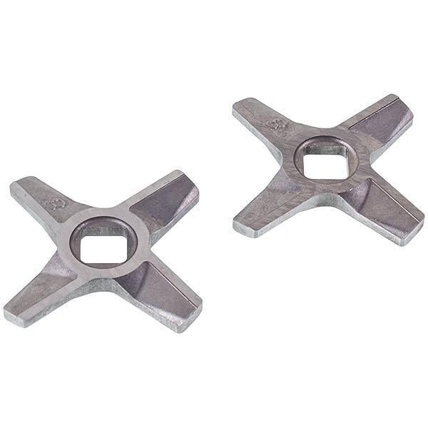 Комплект ножей мясорубки Zelmer 10003883 ZMMA028X 55.5х5 мм отверстие 10x10 мм 2 шт. (NR8)