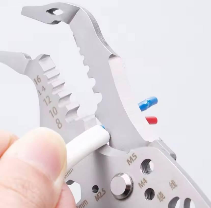 Плоскогубцы-стриппер для зачистки обжимания и резки проводов (b72e2db7) - фото 4