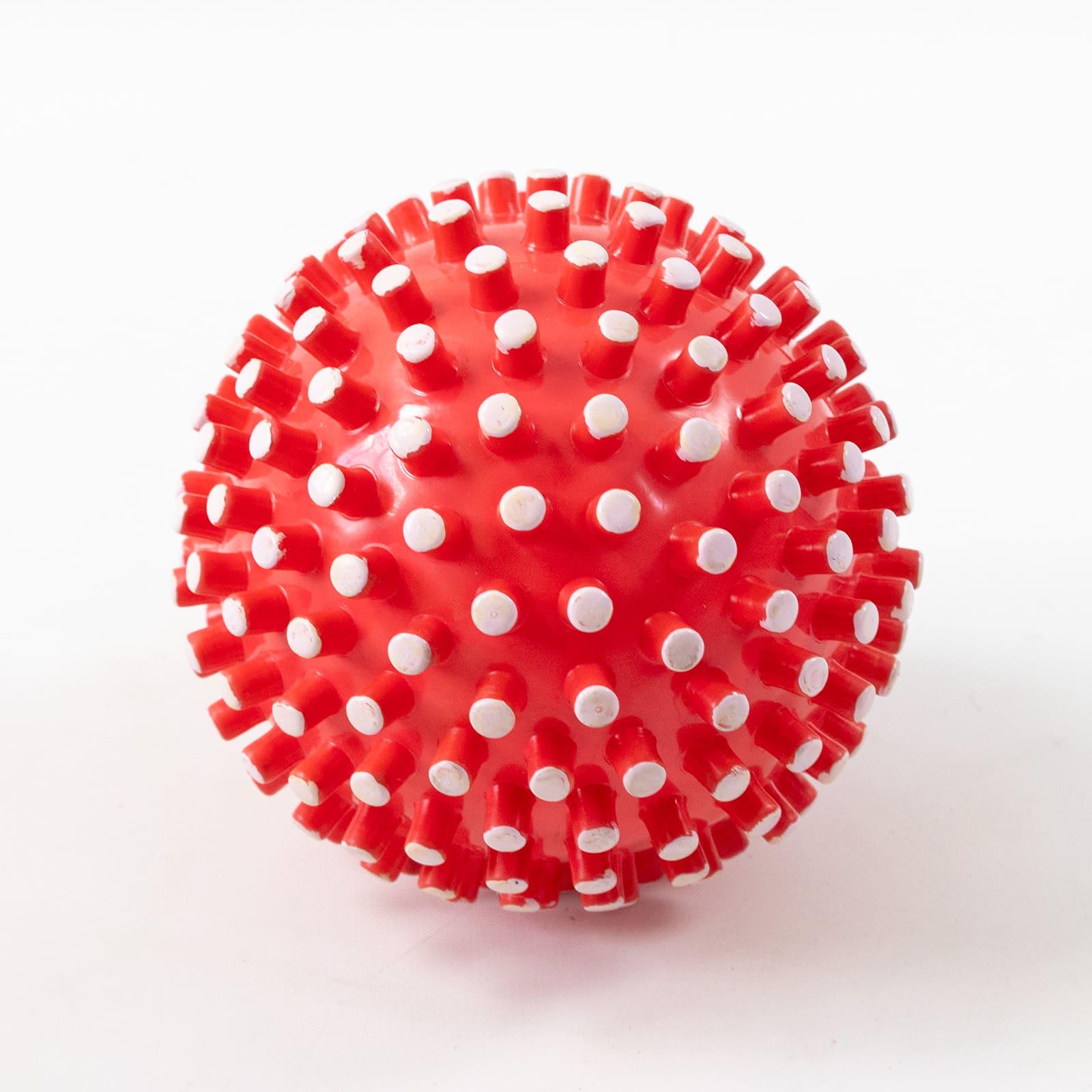 Мяч массажный надувной детский OSPORT 15 см Красно-белый (MS 4525) - фото 2 Мяч массажный надувной детский OSPORT 15 см Красно-белый (MS 4525) - фото 2