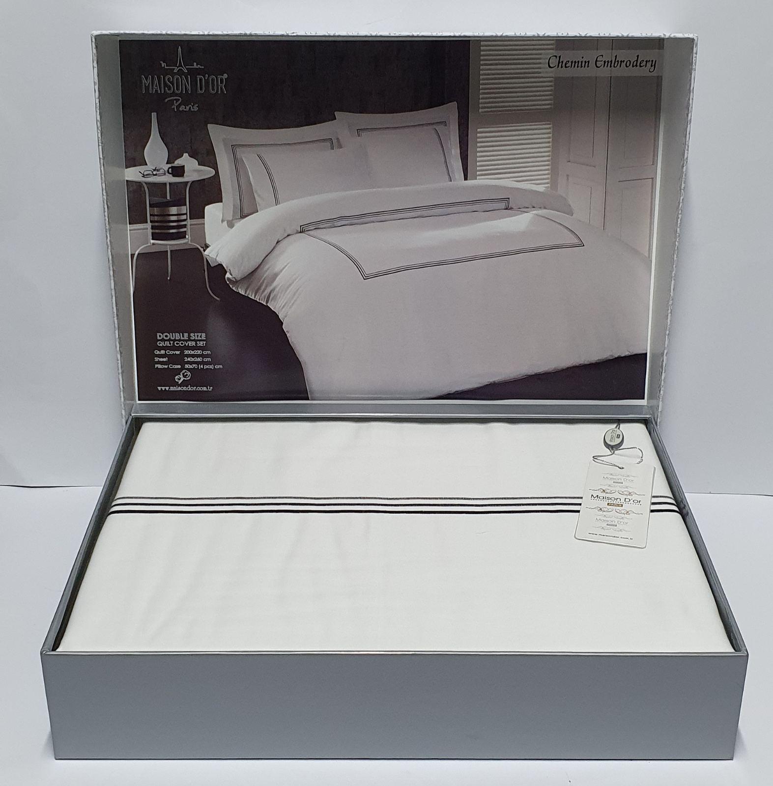 Комплект постельного белья Maison D'or 200х220 Chemin Embrodery White (CN6151)