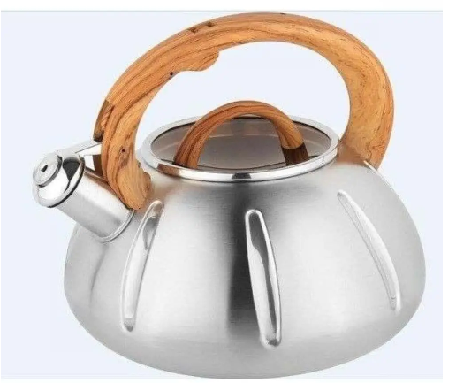 Чайник зі свистком Bohmann для газової та індукційної плити 3 л (9918wood) - фото 1 Чайник зі свистком Bohmann для газової та індукційної плити 3 л (9918wood) - фото 1