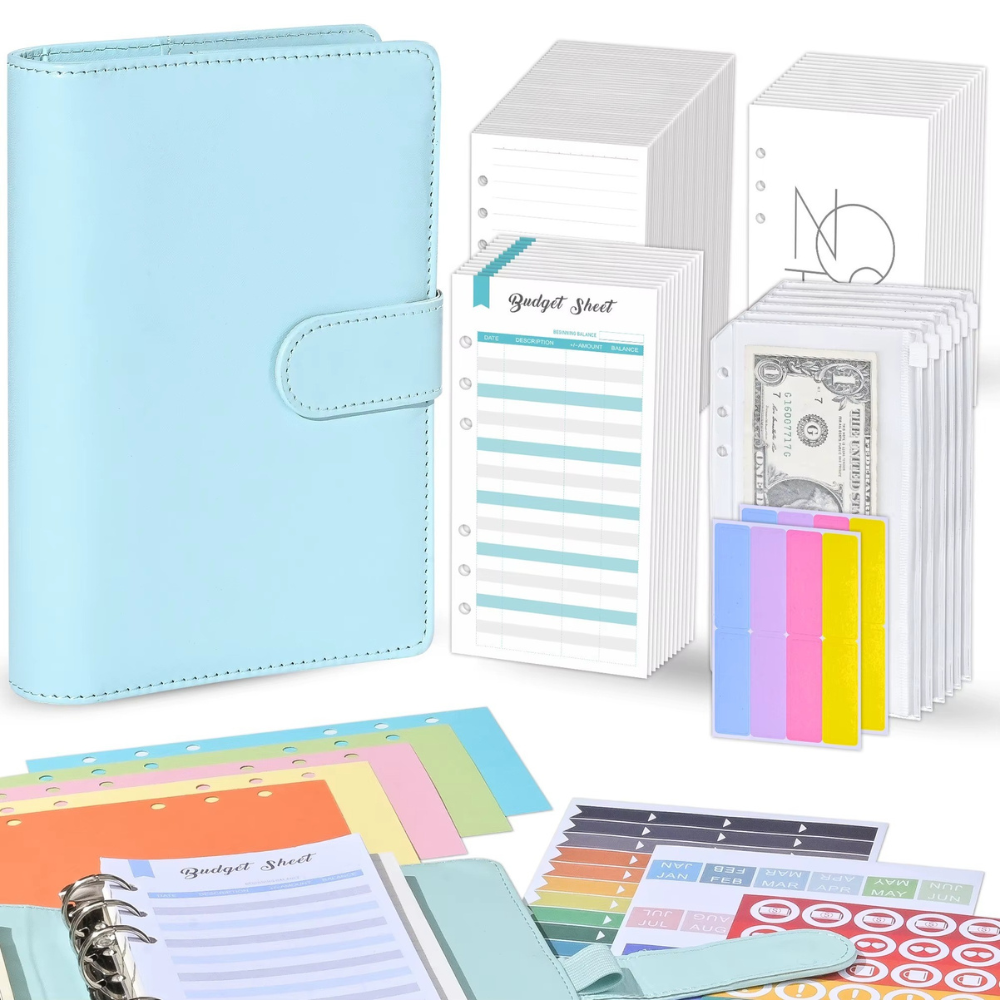 Блокнот-планер для денег бюджета и хранения финансов/для ведения учета дохода формат А6 Голубой - фото 3 Блокнот-планер для денег бюджета и хранения финансов/для ведения учета дохода формат А6 Голубой - фото 3