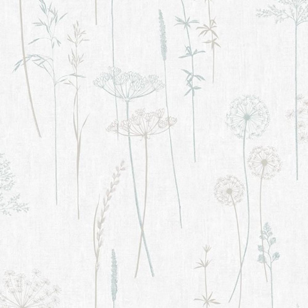 Обои виниловые на флизелиновой основе Graham Brown Simplicity 104889 Белый/Бирюзовый