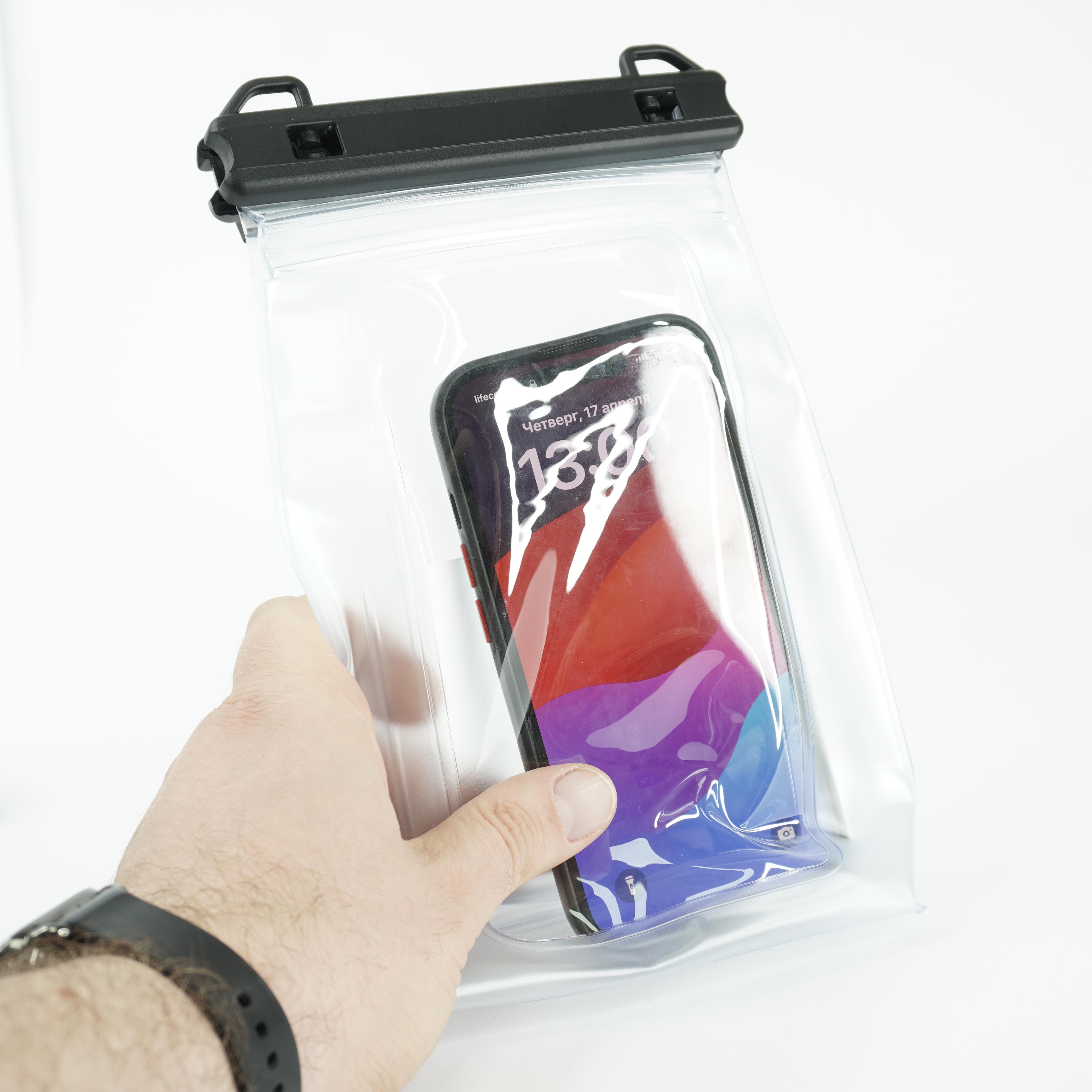 Водонепроницаемая сумка чехол для телефона, документов (021867) - фото 5 Водонепроницаемая сумка чехол для телефона, документов (021867) - фото 5