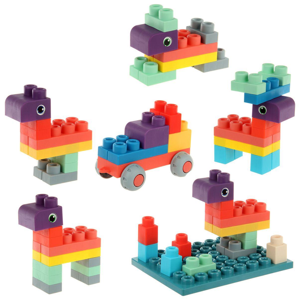 Конструктор мягкий силиконовый для детей Soft rubber building blocks 20 шт. - фото 9