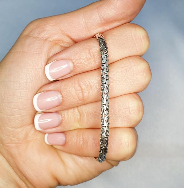 Браслет серебряный Византийский плоский р. 23 14,37 г