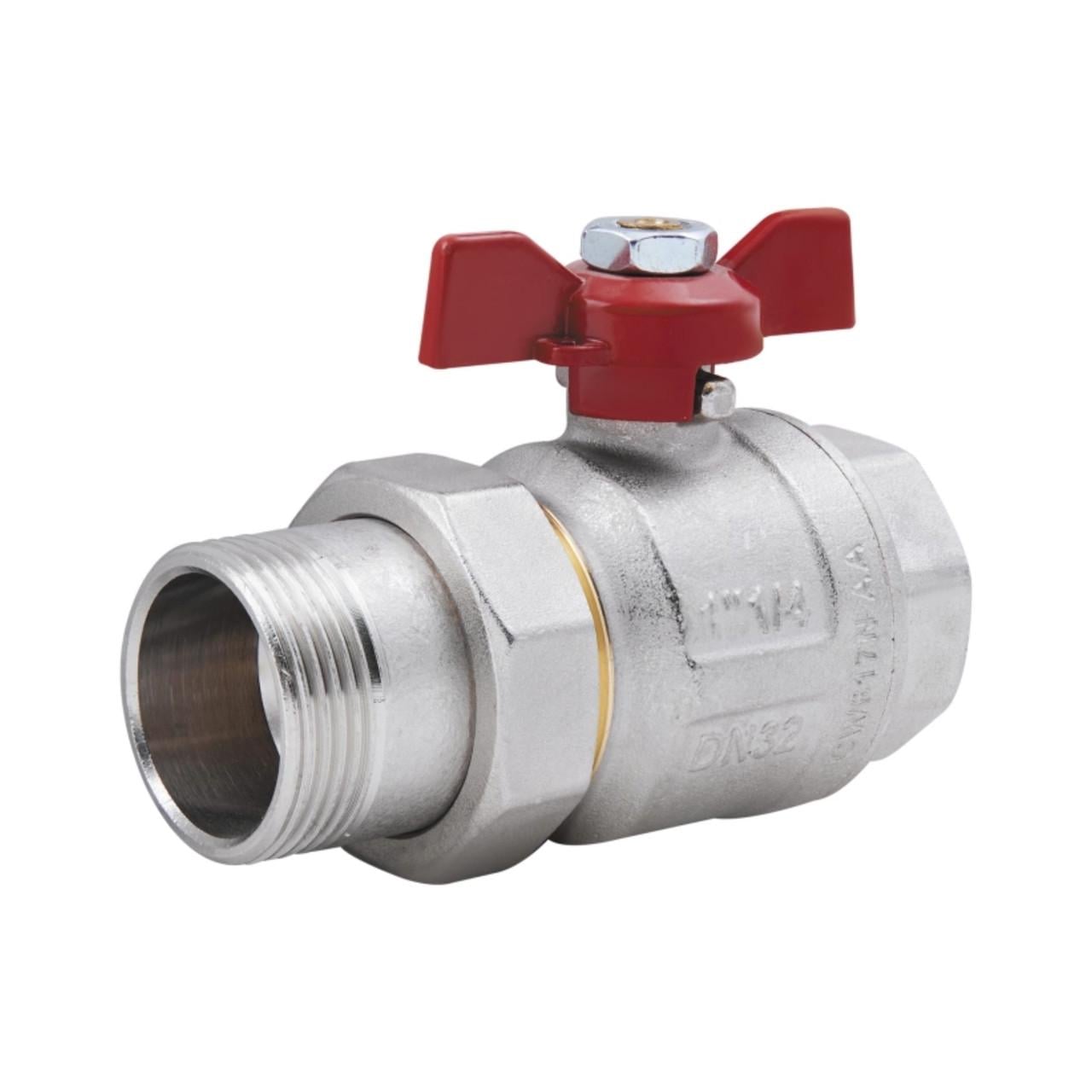 Кран шаровой американка ICMA 1 1/4 прямой (№347)