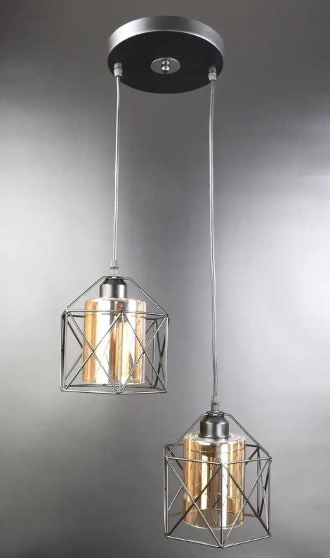 Люстра потолочная подвесная в стиле LOFT 11770/2-br Черный (NA005077)