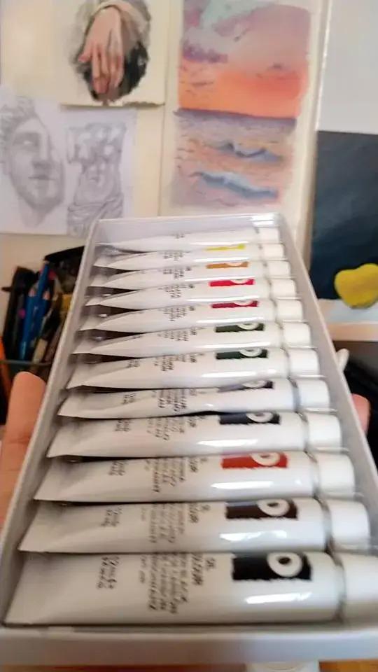 Фарби масляні художні тюбики в коробці 12 кольорів по 12 мл (37-106235) - фото 9