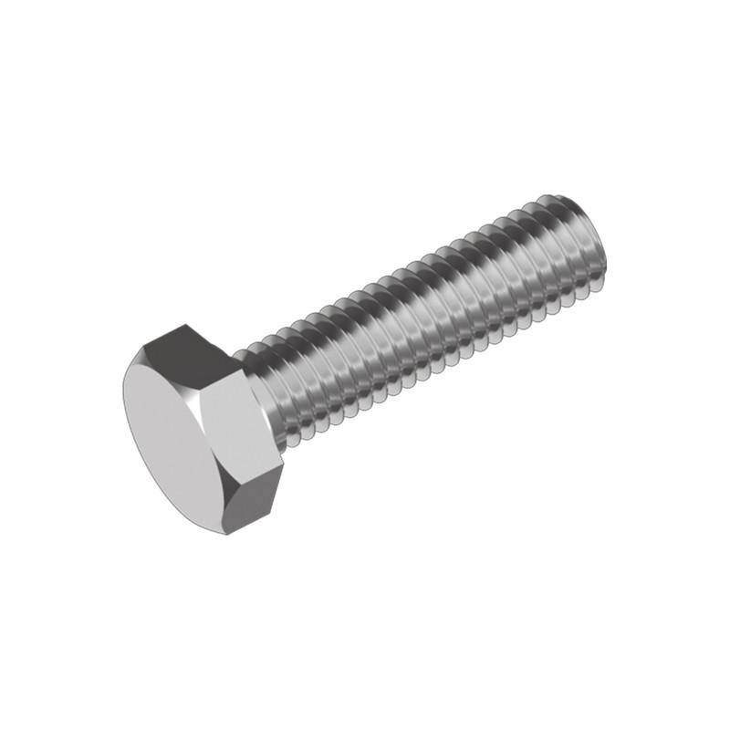 Болт с шестигранной головкой Metalvis DIN933 М16x55 полная резьба оцинкованный сталь болт под ключ 24 мм 5 шт. (5N60000005N6X65502)